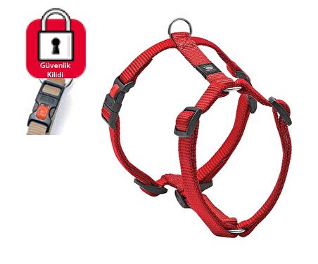 KARLIE KİLİTLİ GÖĞÜS TASMA 45-70CM KIRMIZI