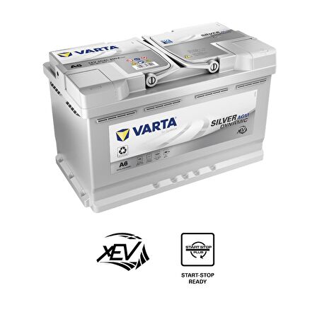 12/80 A6 SILVER DYNAMIC AGM START-STOP VARTA 2023