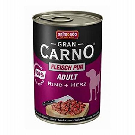 Animonda Grand Carno Sığır Etli Yürekli Köpek Konservesi 6x400 Gr 