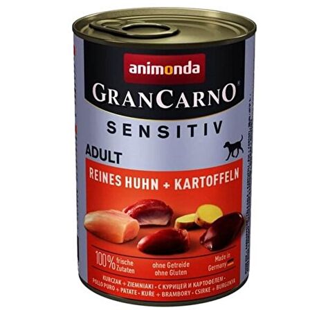 Animonda Gran Carno Sensitiv Tavuklu Patatesli Köpek Konservesi 400gr