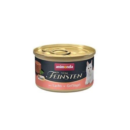 Animonda VomFeinsten Somon ve Kümes Hayvanlı Yetişkin Kedi Konservesi 85 Gr
