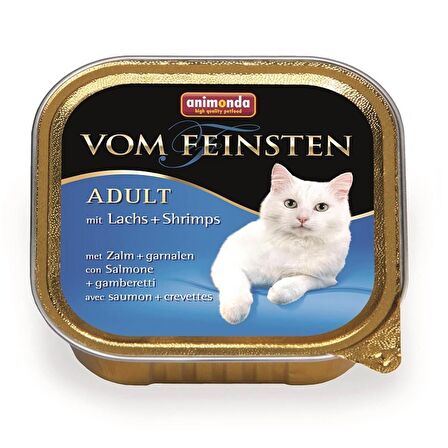 Animonda Vom Feinsten Somonlu Karidesli Kedi Yaş Maması 100 Gr x 6 Adet