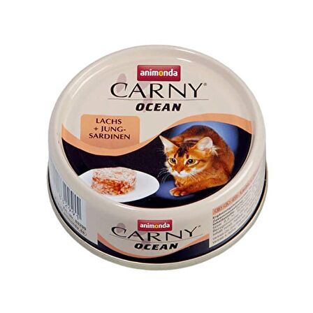 Animonda Carny Ocean Somonlu ve Sardalyalı Yetişkin Kedi Konservesi 80gr