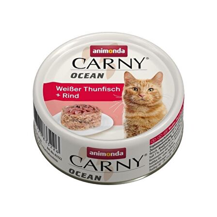 Animonda Carny Ocean Ton Ve Sığır Etli Yetişkin Kedi Konservesi 80gr