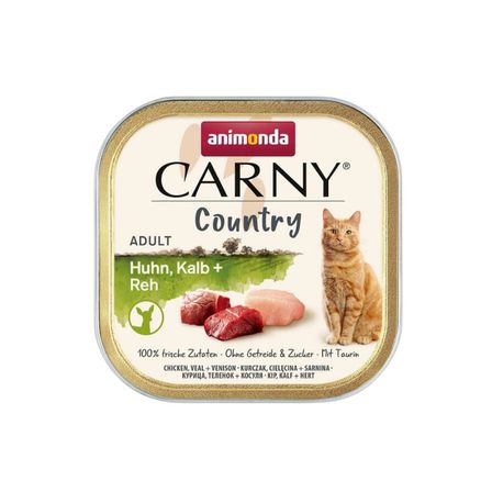 Animonda Carny Country Tavuklu Dana Etli ve Geyik Etli Yetişkin Kedi Konservesi 100 Gr