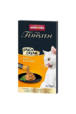 Animonda Snack Cream Tavuklu - Kedi Otlu 6 x 15 Gr