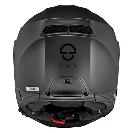 Schuberth S3 Matt Black Kapalı Motosiklet Kaskı