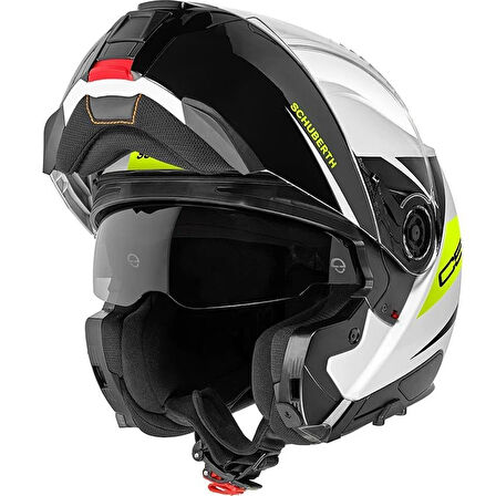 Schuberth C5 Eclipse Yellow Çene Açılır Motosiklet Kaskı