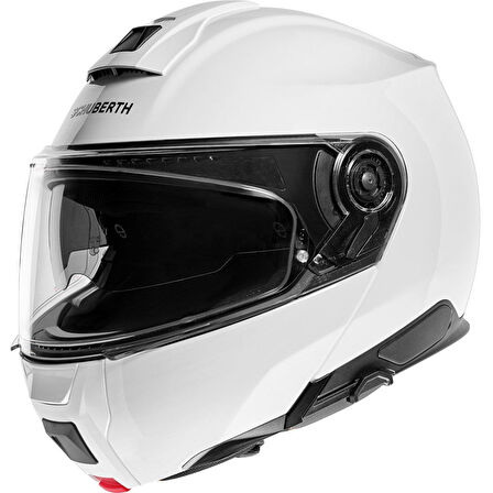 Schuberth C5 Glossy White Çene Açılır Motosiklet Kaskı