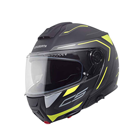 Schubert C5 Omega Yellow Çene Açılır Motosiklet Kaskı