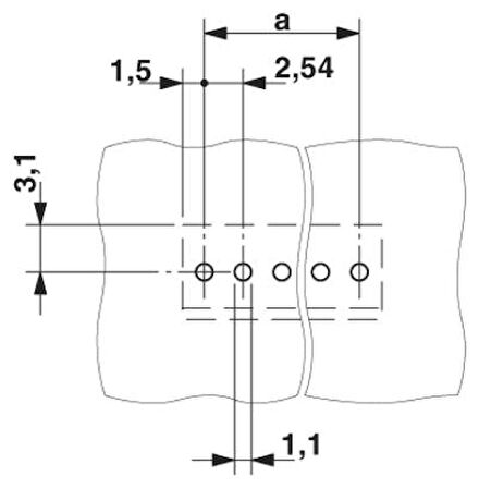 PCB klemens - MPT 0,5/ 5-2,54 Standart