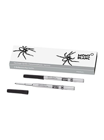 Montblanc 2 Tükenmez Kalem Refill (M) Heritage Spider Gray 118203