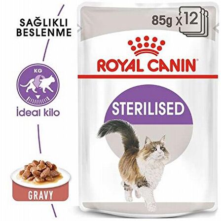 Royal Canin Gravy Kısırlaştırılmış Kedi Konservesi 6x85 Gr 