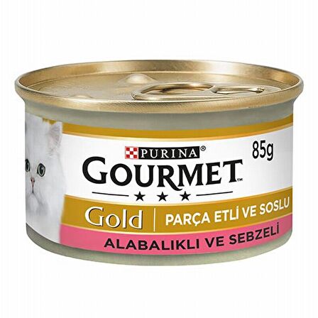 Gourmet Gold Alabalık Sebze Parça Etli Kedi Konservesi 6x85 Gr 