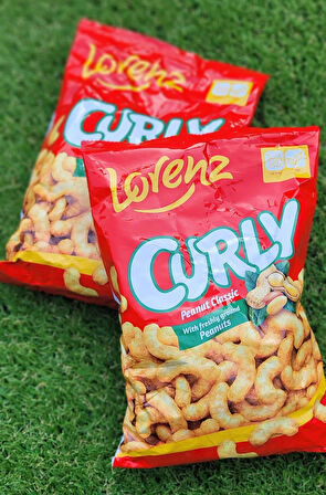 Lorenz Curly Peanut Classic Corn CHİPS (VEGAN CİPS) 120 gr x 2 Adet