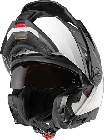 Schuberth E2 Glossy White Çene Açılır Motosiklet Kaskı