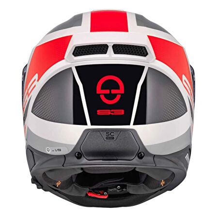 Schuberth S3 Daytona Red Kapalı Motosiklet Kaskı