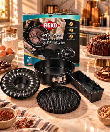 Fisko Kek Kalıbı Seti 4 Parça
