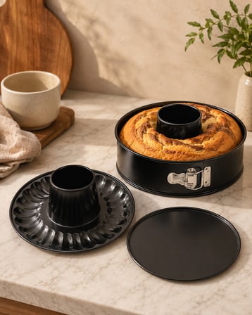 Kelepçeli Çift Taban Kek Kalıbı 26 cm