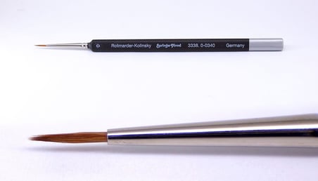 Springer Pinsel Üçgensi Künstler-Aquarellpinsel Kolinsky Fırça 0