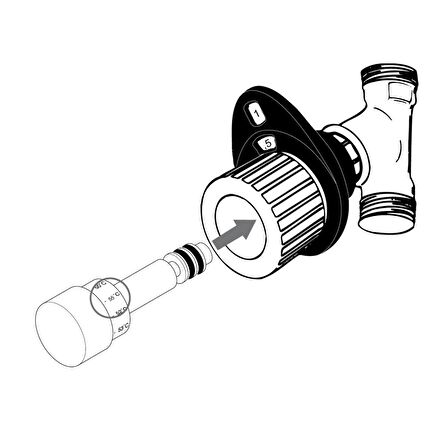 Resideo Braukmann Alwa-4 Termal Kontrollü Aktüatör - VA2400A002