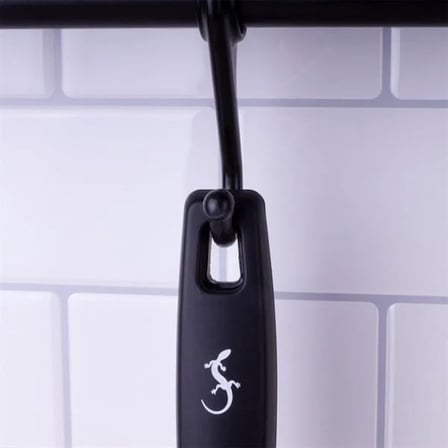 Lurch - Platin Silikon Yemek Kaşığı 28 cm Siyah - Yanmaz, Yapışmaz, Bükülmez, Çizmez, Tat ve Koku Bırakmaz - 240601