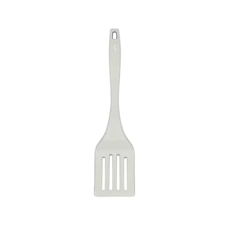 Lurch - Platin Silikon Delikli Spatula 32,5 cm Açık Gri - Yanmaz, Yapışmaz, Bükülmez, Çizmez, Tat ve Koku Bırakmaz - 240003