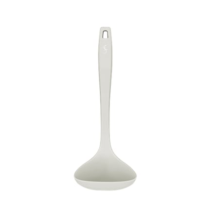 Lurch - Platin Silikon Çorba Kepçesi 28 cm Açık Gri -  Yanmaz, Yapışmaz, Bükülmez, Çizmez, Tat ve Koku Bırakmaz - 240012