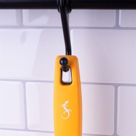 Lurch - Platin Silikon Delikli Spatula 32,5 cm Sarı - Yanmaz, Yapışmaz, Bükülmez, Çizmez, Tat ve Koku Bırakmaz - 240043