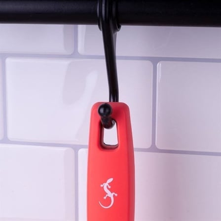 Lurch - Platin Silikon Pasta Fırçası 25,5 cm Somon - Yanmaz, Yapışmaz, Bükülmez, Çizmez, Tat ve Koku Bırakmaz - 240071