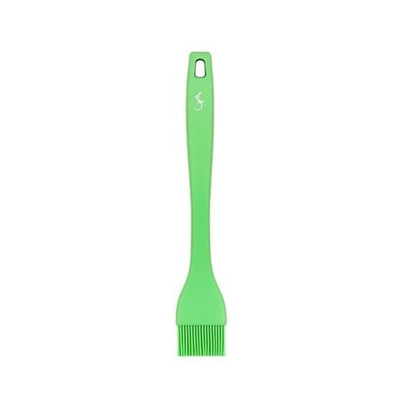 Lurch - Platin Silikon Pasta Fırçası 25,5 cm Yeşil - Yanmaz, Yapışmaz, Bükülmez, Çizmez, Tat ve Koku Bırakmaz - 240091