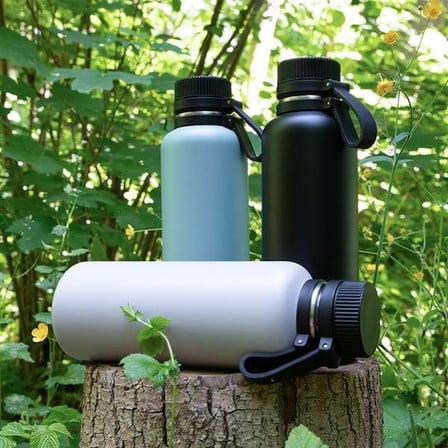 Lurch - “Outdoor” 1 L Granit Gri, Paslanmaz Çelik Termos - Çift Cidarlı, Sızdırmaz - 270982
