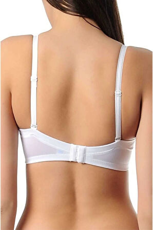 Kadın Beyaz Straplez Balenli Toparlayıcı Sütyen 1680