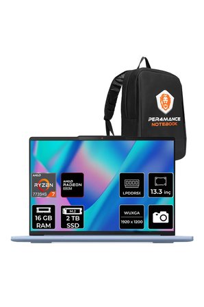 Ideapad Slim 5 Ryzen 7 7735HS 16GB RAM 2TB SSD 13.3" FHD+ FreeDOS 83J2003QTRP304 Notebook + Per4 Çanta