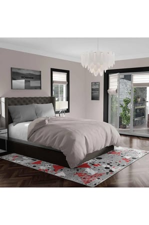 Kaymaz Taban Yıkanabilir Halı – Mutfak, Salon, Yatak Odası için Modern Dijital Baskı Halı (SLNHAL137