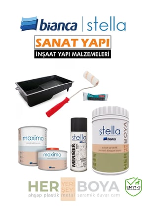 Boya Set ( Kırık Beyaz Boya - Siyah Efekt )