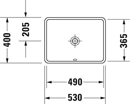 Duravit Starck 3 Tezgahaltı Lavabo 49 cm, Alpin Beyaz 0305490000