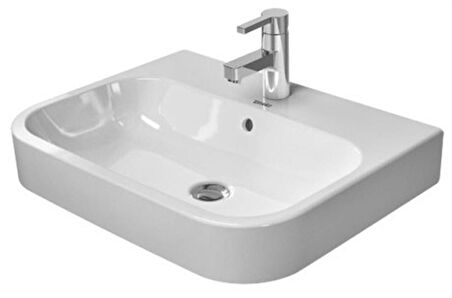 Duravit Happy D.2 Tezgahüstü Lavabo 60 X 46 cm, Alpin Beyaz 2315600000