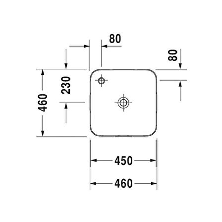 Duravit Cape Cod Çanak Lavabo Duraceram® 46 Cm 2340460000
