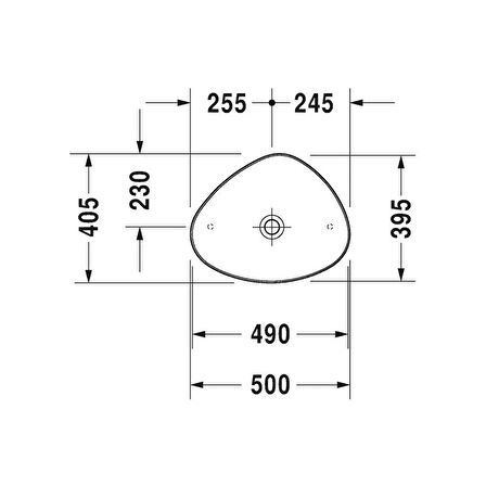 Duravit Cape Cod Çanak Lavabo Duraceram® 50 Cm 2339500000