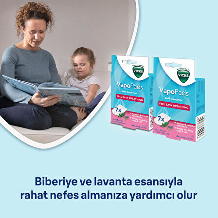 Vicks VBR7 VapoPads Biberiye & Lavanta Aromalı Koku Tableti