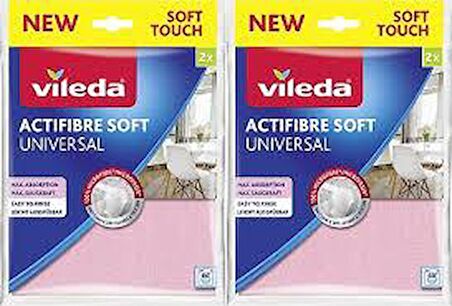 Vileda 2'li Actifibre Soft Universal Mikrofiber Bez 2 Adet