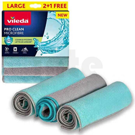 VİLEDA PRO CLEAN MICROFİBRE 2+1 FREE TEMİZLİK BEZİ 