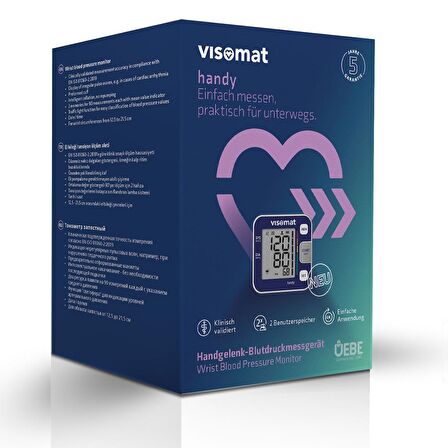 VİSOMAT Handy Bilekten Ölçme Tansiyon Aleti