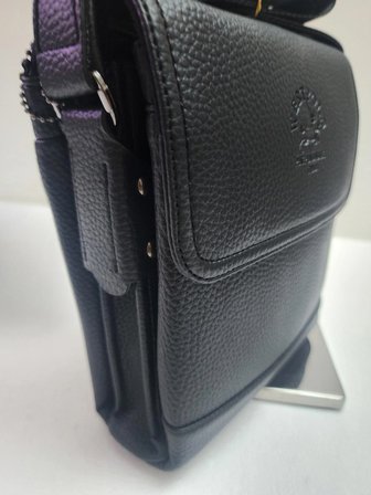 WEST POLO ERKEK A KALİTE 1 . SINIF İŞÇİLİK KANVAS-SUNİ DERİ ( 5 GÖZLÜ ) CROSSBODY ( ÇAPRAZ ) ÇANTA