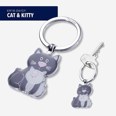 Troika Cat & Kitty Anahtarlık