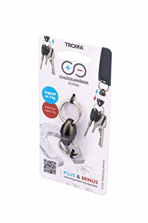 Troika Plus & Minus Anahtarlık, Gunmetal