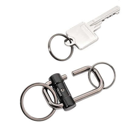 Troika 2-Way Key Anahtarlık, Siyah