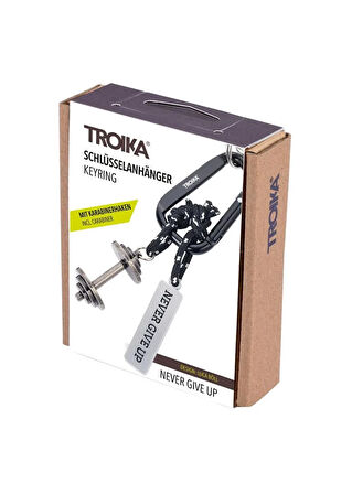 Troika Never Give Up Anahtarlık