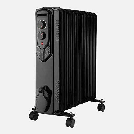 VOLTOMAT TERMOSTATLI 2500 W 11 DİLİM YAĞLI RADYATÖR SİYAH